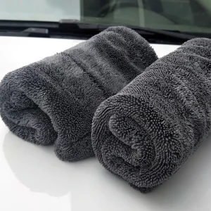 Microfiber Double Sided Quick Dry Car Wash Towel Super Absorbent Rag for Home and Car Detailing Twisted Braid Cloth Accessory