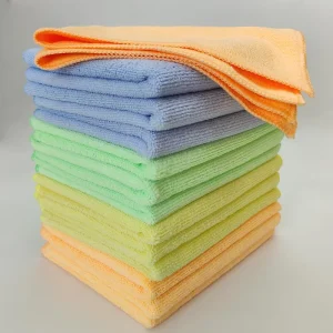Microfiber Drying Car Towel Double Sided Soft Surface Heavy Water Absorption for Car Wash Shop Use
