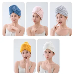 Microfiber Eco Friendly Hypoallergenic Portable Travel Size Hair Towel Super Absorbent Quick Dry Machine Washable Students’