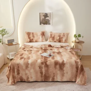 Microfiber Fabric Brushed Home Sofa Bed Flannel Air Conditioning Blanket 100% Polyester Bohemian All Season Fade Resistant