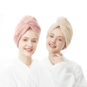 Microfiber Hair Drying Cap Towel Wrap Quick Dry Absorbent Anti frizz Turban for Women Long Thick Curly Hair