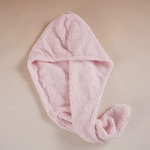 Microfiber Hair Drying Towel Pineapple Grid Design Double Layers Quick-Dry Shower Head Wrap Towel Hat Custom Logo