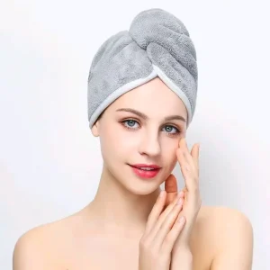 Microfiber Hair Drying Towel Turban Highly Absorbent for Curly Hair