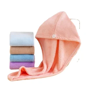 Microfiber Hair Drying Towel Ultra Absorbent Twist Hair Turban Drying Cap Hair Wrap