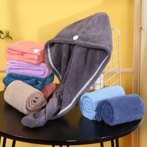 Microfiber Hair Towel Hair Turbans for Wet Hair Drying Hair Wrap Towels for Curly Hair Women
