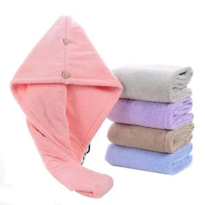 Microfiber Hair Towel Turban Wrap Quick Dry Super Absorbent Hair Turban for Women Curly Long