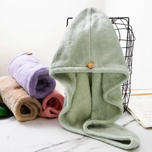 Microfiber Hair Towel Turban for Women Soft Salon Dryer Hair Scrunchie Hair Towel Wrap Shampoo Head Towel