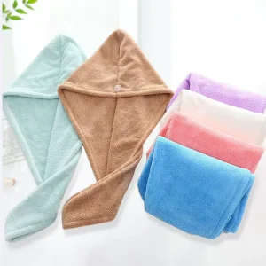 Microfiber Hair Towel Wrap Fast Drying Hair Towels for Women Soft Lightweight Quick Dry Turban for Curly & Long Hair