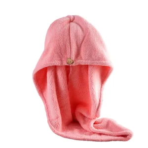 Microfiber Hair Towel Wrap Quick Dry Turban Head Drying Cap Salon Spa Custom logo Bulk