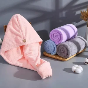 Microfiber Hair Towels Fashion Wrap Towels Hair Drying Cap Absorbent Hair Drying Towel