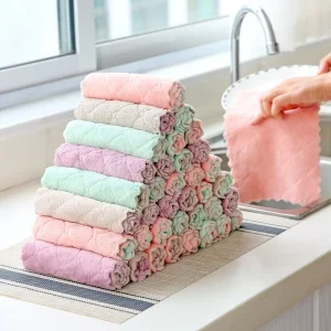 Microfiber Kitchen Towels Small Dish Cotton Cleaning Microfiber Kitchen Towel