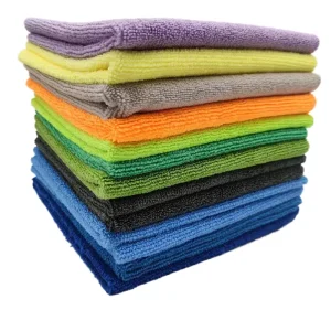 Microfiber Knitted Towel Quick-Dry Car Cleaning Towel Features Woven for Drying Washing Cars