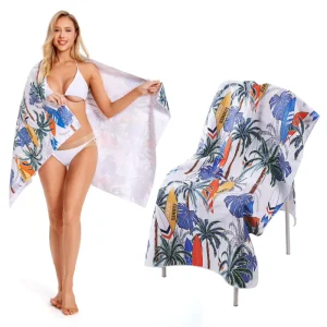 Microfiber Lightweight Beach Towel Sand Free Quick Dry Absorbent Thin Compact Towels