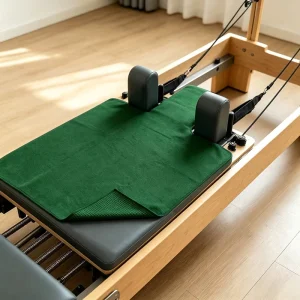 Microfiber Lightweight Pilates Towel Custom Logo Sweat Absorbent Non Slip Silicone Pilates Reformer Mat for Home Exercise