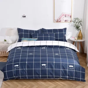 Microfiber Lightweight Super Soft Polyester Print Duvet Cover Bedding Set 4pcs Comforter Cover Set