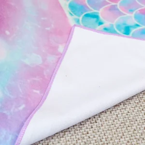 Microfiber Mermaid Sand Free Towels for Girls Bath Pool Camping Travel Towel Quick Dry Absorbent Super Soft Beach Bath Towel