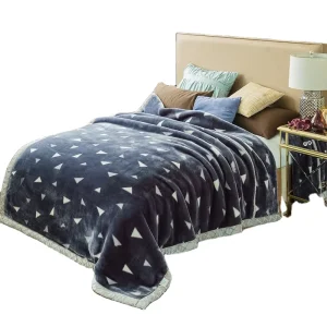 Microfiber Oversized Custom Solid Super Soft Quality Fleece Throw Thick Weighted Raschel Blankets for Winter