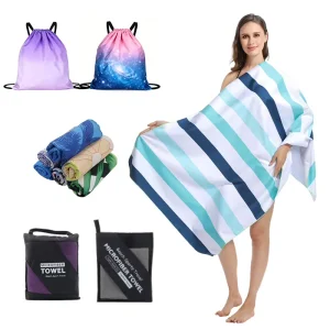 Microfiber Quick Dry Printed Design Customized Size Beach Towel for Outdoor Camping & All Season Use
