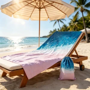 Microfiber Sand Free Beach Towel Custom Logo Quick Dry Super Absorbent Oversized Towels Printed Blanket Pool Swimming Bath Towel