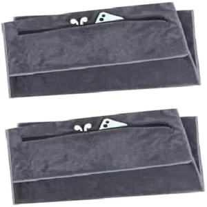 Microfiber Sports Gym Fitness Towel From China Hebei 100x40cm Sizes with Zipper Pouch & Own Logo Bench