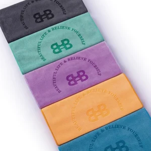 Microfiber Sweat Towel for Fitness Exercise Quick Dry Gym Hand Towel with Custom Logo for Sports
