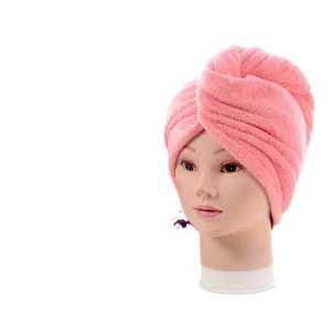 Microfiber Thick Hair Towel Set Quick Dry Polyester Turban Wrap for Hair Drying Green Hair Styling Accessory