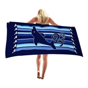 Microfiber Thin Beach Towel Lightweight Oversized Extra Large Sand Free Towels Fast Dry for Travel Pool Camping