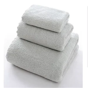 Microfiber Towel Bath Washcloth Pad Compressed Rectangle Solid Color Quick-Dry Towel