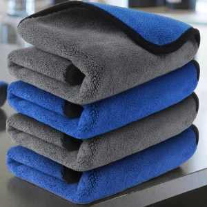 Microfiber Towel Car Cleaning Ultrasoft Thick Quick Drying Car Microfiber Cleaning Towel 500GSM Polishing Auto Detailing Towel