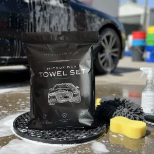 Microfiber Twisted Loop Car Drying Towel Absorbent Lint Free Scratch Free Auto Detailing Custom Car Wash Accessories