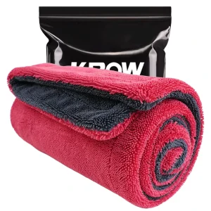 Microfiber Twisted Loop Drying Towel Chemical Resistant Polishing Waxing Helper Premium Stitching Edges