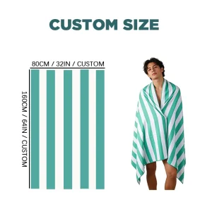 Microfiber Waffle Beach Towel Sand Free Lightweight and Absorbent for Summer Camping Sublimation Printed