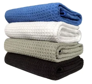 Microfiber Waffle Towel 40x40cm Absorbent Lint Free Quick Dry Streakless Glass Kitchen Car Cleaning Cloth