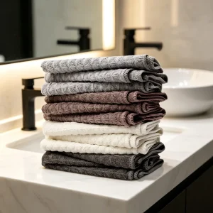 Microfiber Waffle Weave Towel Lint Free High Absorbent Quick Dry Cleaning Cloth for Kitchen Car Detailing