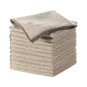 Microfiber Warp Knitted Terry Cloth Kitchen Towels Custom Logo Quick Dry and Sustainable Feature