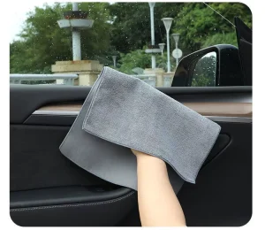 Microfiber Woven Eco Friendly Quick Dry Absorbent Car Cleaning Drying Towels for Detailing with Custom Logo