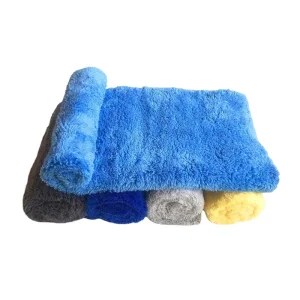 Microfiber Woven Quick Dry Car Drying Wash Edgeless Coral Fleece Towel 40x40cm Super Water Absorbent Car Wash Towel