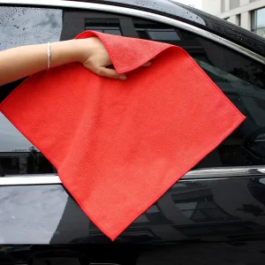 Microfiber Wrap Cleaning Cloth Absorption Soft No Water Marks Colorful Auto Care Towel Wash 300gsm 40x40cm for Car