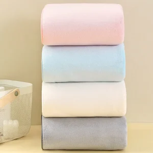 Microfiber&Coral Velvet Bath Towel Embroidered Custom logo Soft Hotel Large Knitting Quick Drying Bath Towel Set