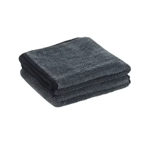 Microfibre Car Wash cloth Detailing grey Twisted Loop Drying Towels