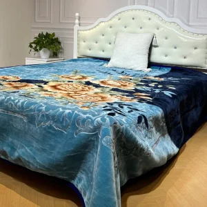 Middle Eastern Style Thickened Warm Winter Cloudy Raschel Blanket Comfortable Embossed Korean Mink Blanket