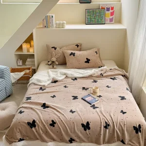 Milk Fleece Thickened Blanket Sets Blanket Sofa Shawl Dormitory Nap Cover Blanket