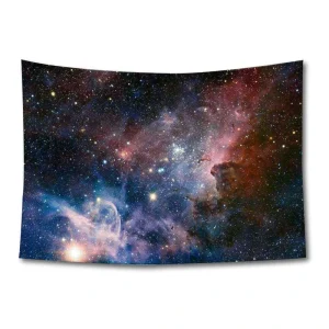 Milky Way Zodiac Starry Night Sky Living Room Decoration Wall Hanging Cotton Canvas Tapestry