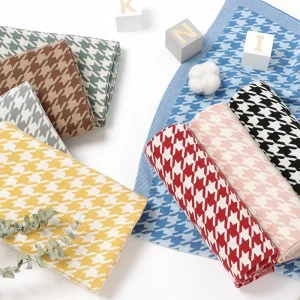 Mimixiong Fast Shipping 100% Cotton Knitted Toddler Cradle Swaddle Wrap Bedding Covers Blankets