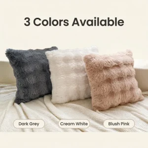 Minimalist Luxurious Long Plush Embroidery Pillow Sofa Decoration Designer Throw Pillows Modern Sofa Cushion