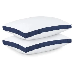 Minimalist Style Bed Pillows Custom Color Microfiber Filling Breathable Pillow Set for Hotel
