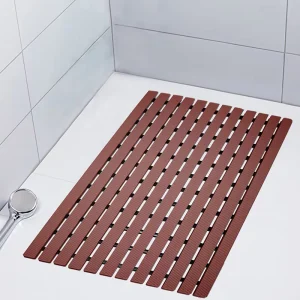 Minimalist Style Waterproof Anti Skid Bathroom Shower and Toilet Bath Mat Solid Pattern Drainage Mat
