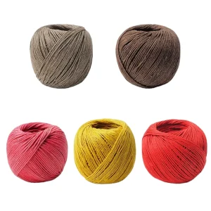Mixed 5 Ply Hand Knitting Colourful Textile Milk Cotton Yarn