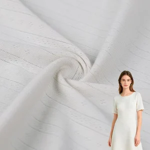 Modal-cotton Jacquard 46%Modal 46%Cotton 8%Spandex Knitted Jersey Fabric Dyed Anti-Bacteria Wrinkle Resistant Very Dress