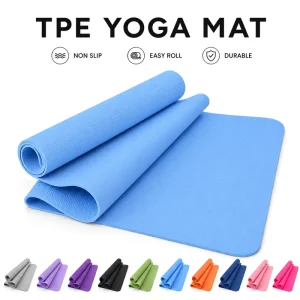 Moderate 8mm Slip Resistant Exercise Mat Dual Side High Grip Surface Mat Suitable for All Adult Fitness Lovers